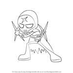 How to Draw Red X from Teen Titans Go