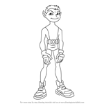 How to Draw Beast Boy from Teen Titans