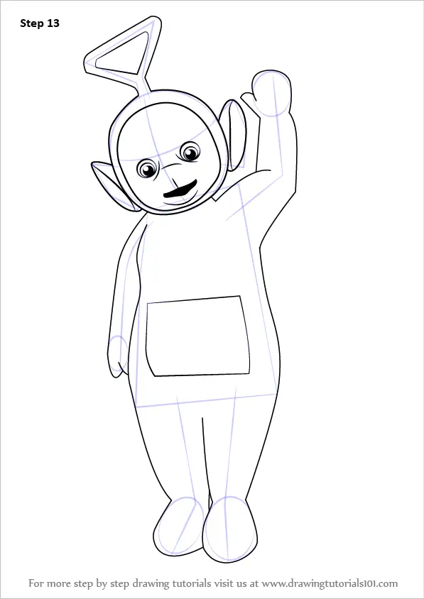 How to Draw Tinky Winky from Teletubbies (Teletubbies) Step by Step