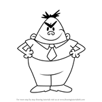 How to Draw Benjamin Krupp from The Adventures of Captain Underpants