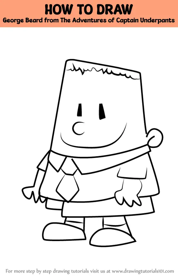 How To Draw Captain Underpants, Step by Step, Drawing Guide, by Dawn -  DragoArt