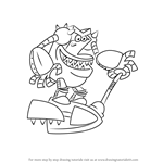How to Draw The Turbo-Toilet 2000 from The Adventures of Captain Underpants