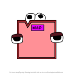 How to Draw MAP from The Alphabet Lore