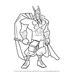 How to Draw Thor from The Avengers - Earth's Mightiest Heroes!