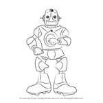 How to Draw Robot Roscoe from The Backyardigans