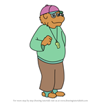 How to Draw Coach Bruin from The Berenstain Bears