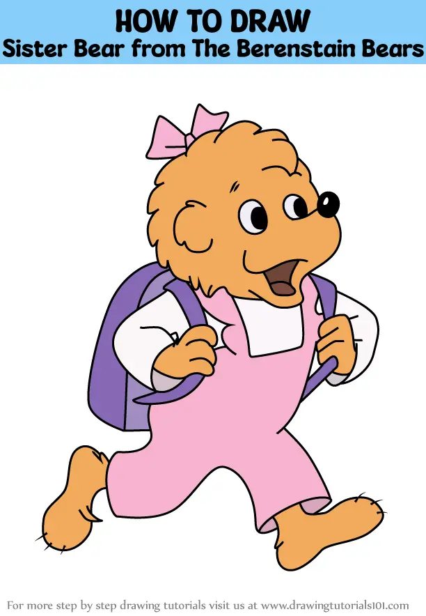 How to Draw Sister Bear from The Berenstain Bears (The Berenstain Bears ...