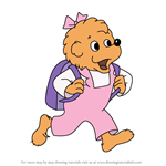 How to Draw Sister Bear from The Berenstain Bears