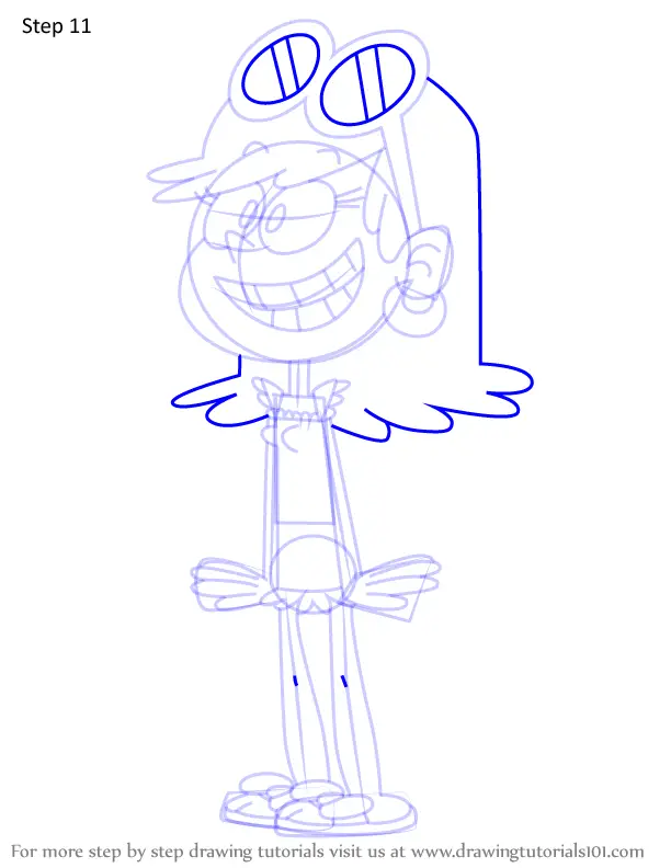 How To Draw Leni Loud From The Casagrandes The Casagrandes Step By Step 1426