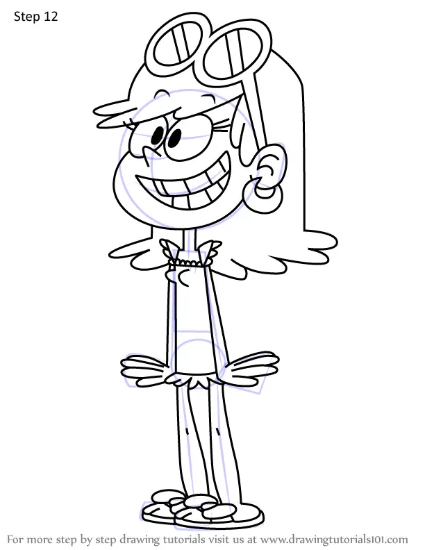How To Draw Leni Loud From The Casagrandes The Casagrandes Step By Step 2447