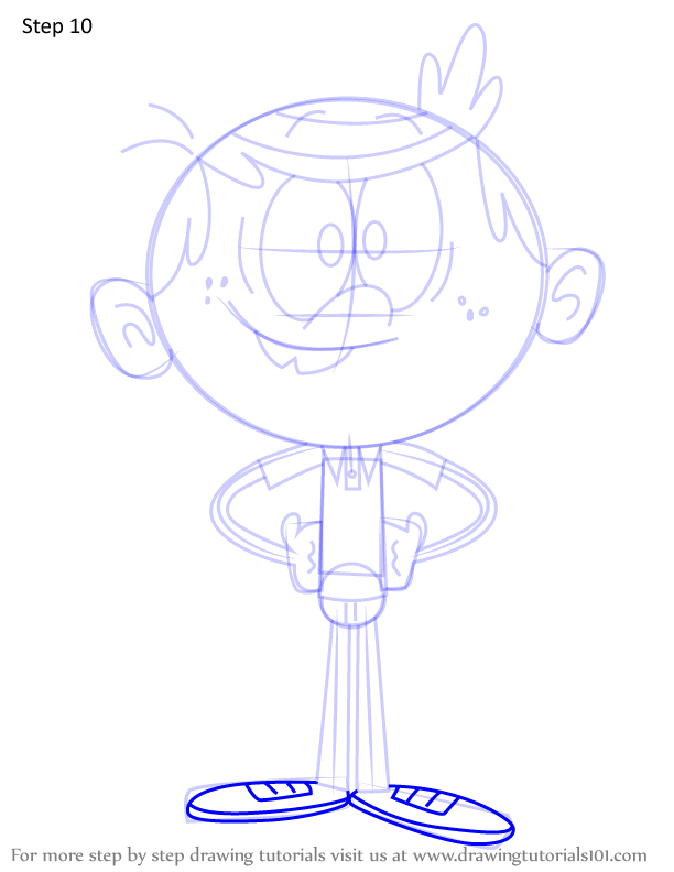 How to Draw Lincoln Loud from The Casagrandes (The Casagrandes) Step by ...