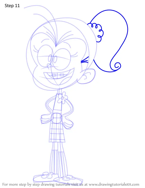 How to Draw Luan Loud from The Casagrandes (The Casagrandes) Step by ...