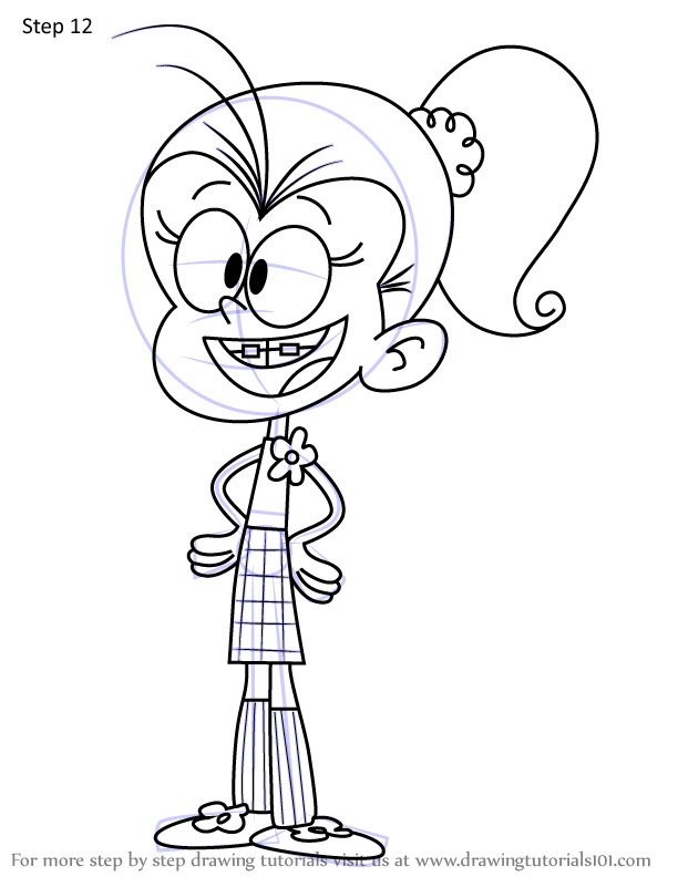 How to Draw Luan Loud from The Casagrandes (The Casagrandes) Step by ...