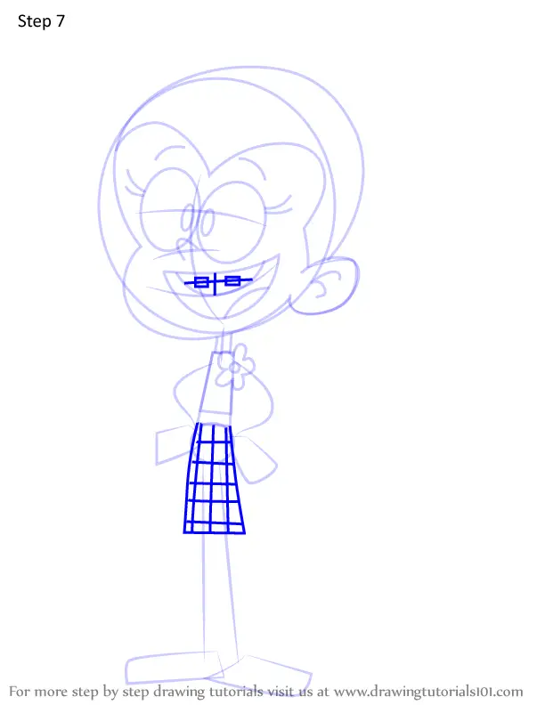 How to Draw Luan Loud from The Casagrandes (The Casagrandes) Step by ...