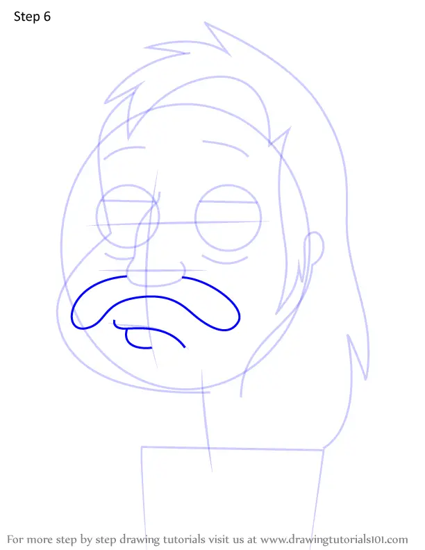 How To Draw Lester Krinklesac From The Cleveland Show The Cleveland Show Step By Step