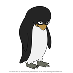 How to Draw Paul Penguin from The Cleveland Show