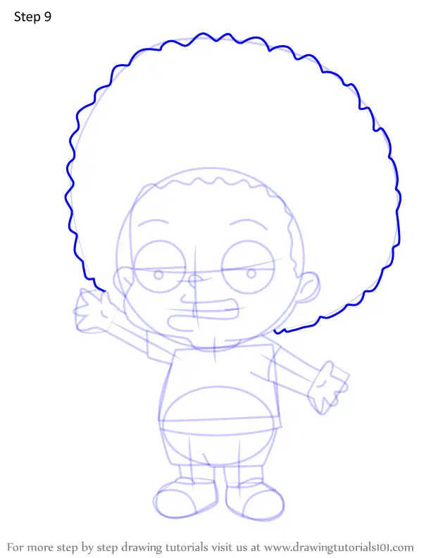 How To Draw Rallo Tubbs From The Cleveland Show The Cleveland Show Step By Step