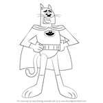 How to Draw Catman from The Fairly OddParents