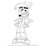 How to Draw Chip Skylark from The Fairly OddParents