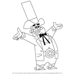 How to Draw Doug Dimmadome from The Fairly OddParents