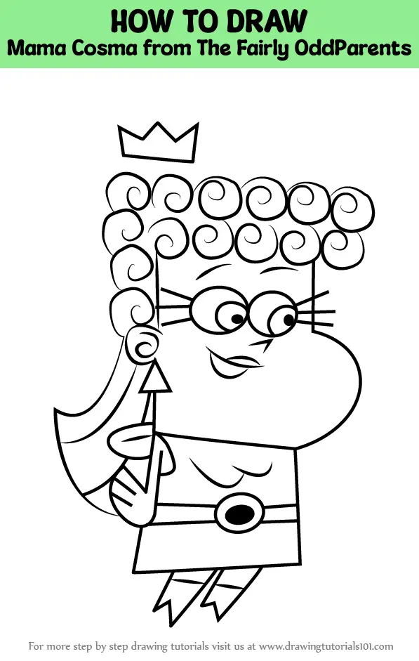 How to Draw Mama Cosma from The Fairly OddParents (The Fairly ...