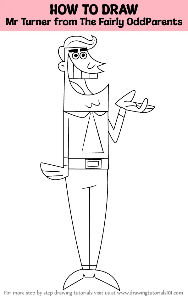 How to Draw Mr Turner from The Fairly OddParents (The Fairly OddParents ...