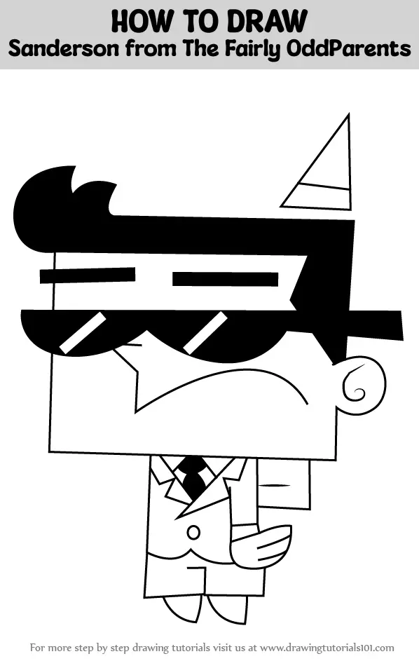 How To Draw Sanderson From The Fairly OddParents (The Fairly OddParents ...