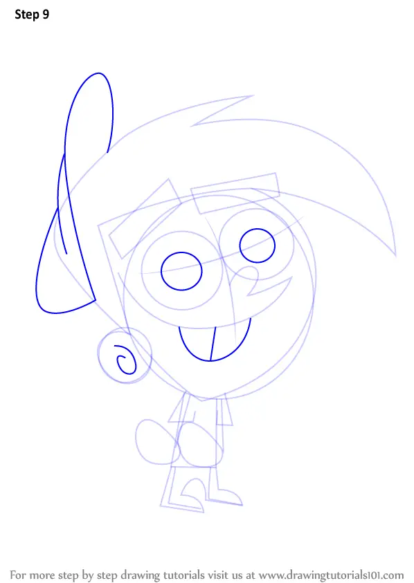 Learn How To Draw Timmy Turner From The Fairly Oddparents The Fairly Oddparents Step By Step Drawing Tutorials - timmy turner roblox