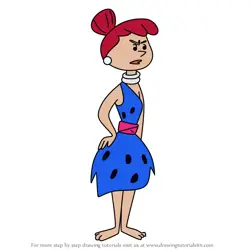 How to Draw Agatha Carborundum from The Flintstones