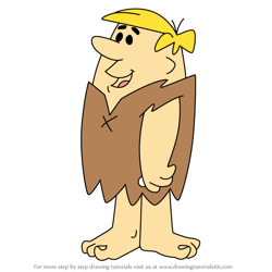 How to Draw Barney Rubble from The Flintstones