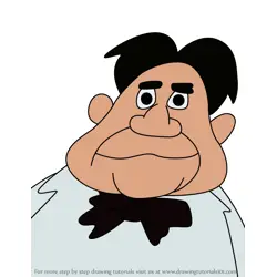 How to Draw Harvey T. Pebble from The Flintstones