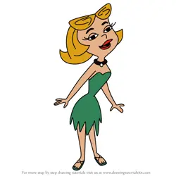 How to Draw Ms. Gravel from The Flintstones