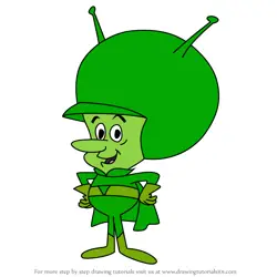 How to Draw The Great Gazoo from The Flintstones