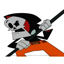 How to Draw Delightful Reaper from The Grim Adventures of Billy & Mandy