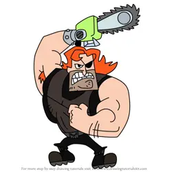 How to Draw Hoss Delgado from The Grim Adventures of Billy & Mandy