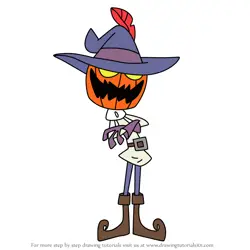 How to Draw Jack O'Lantern from The Grim Adventures of Billy & Mandy