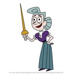 How to Draw Mrs. Doolin from The Grim Adventures of Billy & Mandy