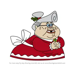 How to Draw Nancy Claus from The Grim Adventures of Billy & Mandy