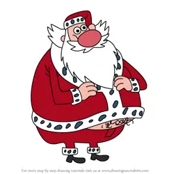 How to Draw Santa Claus from The Grim Adventures of Billy & Mandy