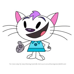 How to Draw Sassy Cat from The Grim Adventures of Billy & Mandy