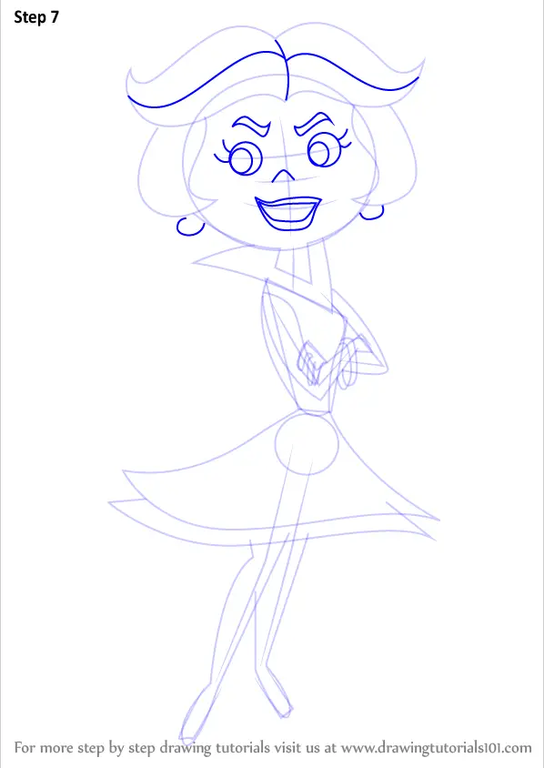 Learn How To Draw Jane Jetson From The Jetsons The Jetsons Step By Step Drawing Tutorials