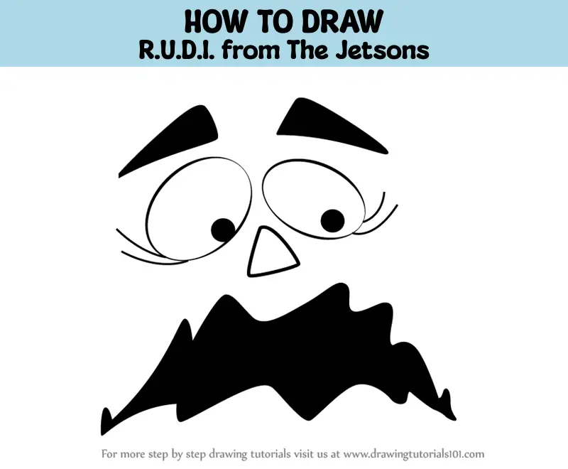 How to Draw R.U.D.I. from The Jetsons (The Jetsons) Step by Step