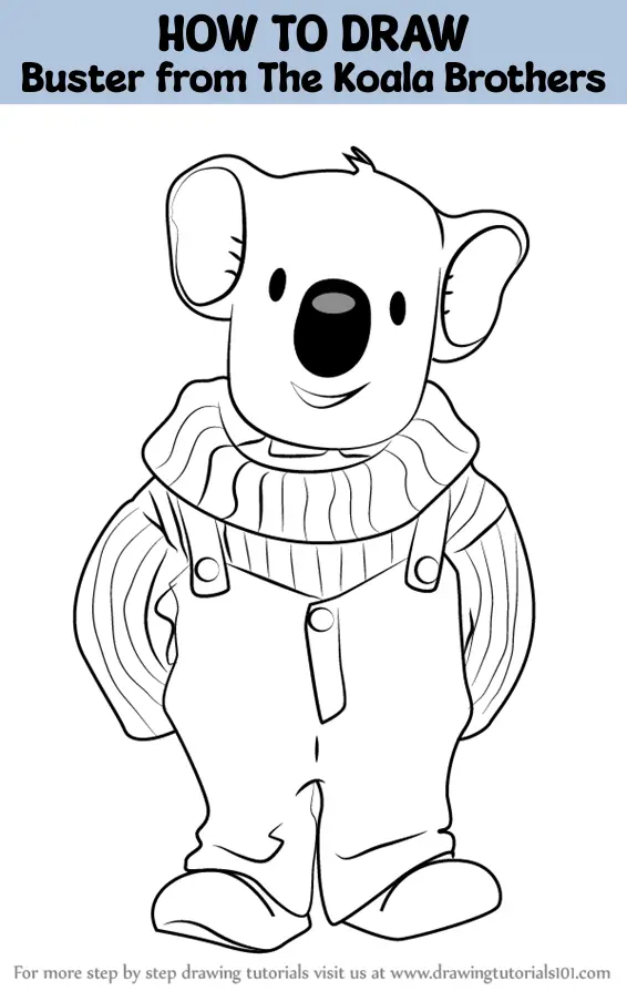 coloring pages buster the koala brothers