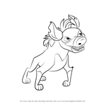 How to Draw Cheezi from The Lion Guard