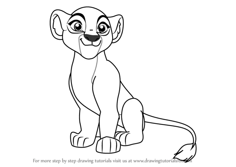 Learn How To Draw Kiara From The Lion Guard The Lion Guard Step By Step Drawing Tutorials