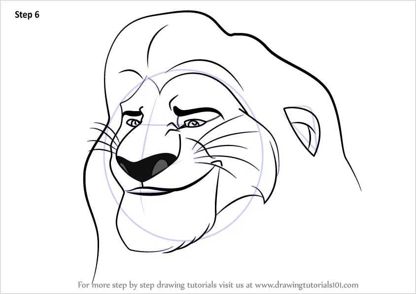 How to Draw Mufasa from The Lion Guard (The Lion Guard) Step by Step