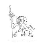 How to Draw Rafiki from The Lion Guard