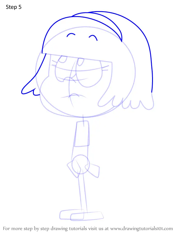 How to Draw Bluebell Brunette from The Loud House (The Loud House) Step ...