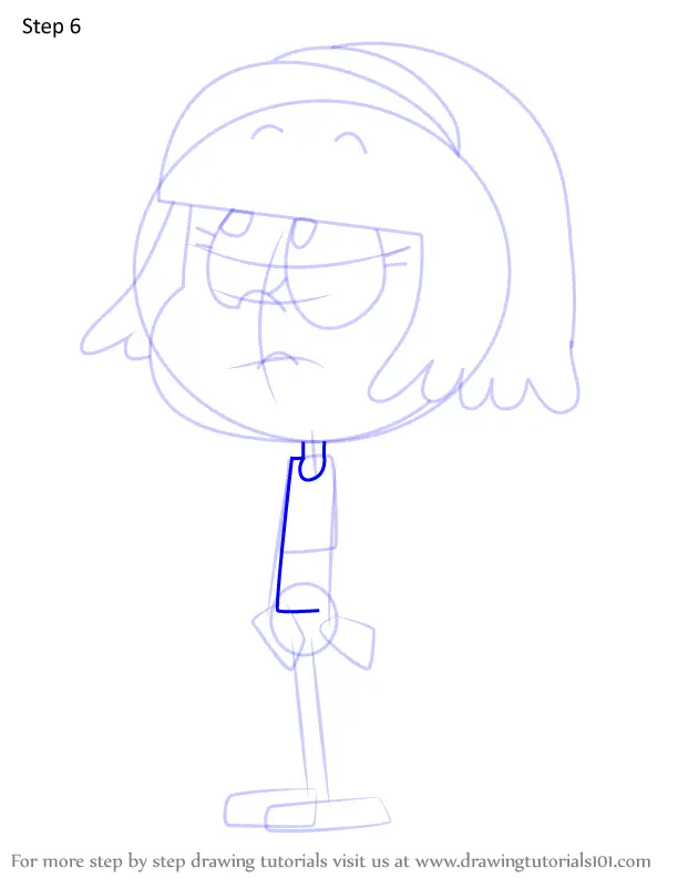 How To Draw Bluebell Brunette From The Loud House (the Loud House) Step 