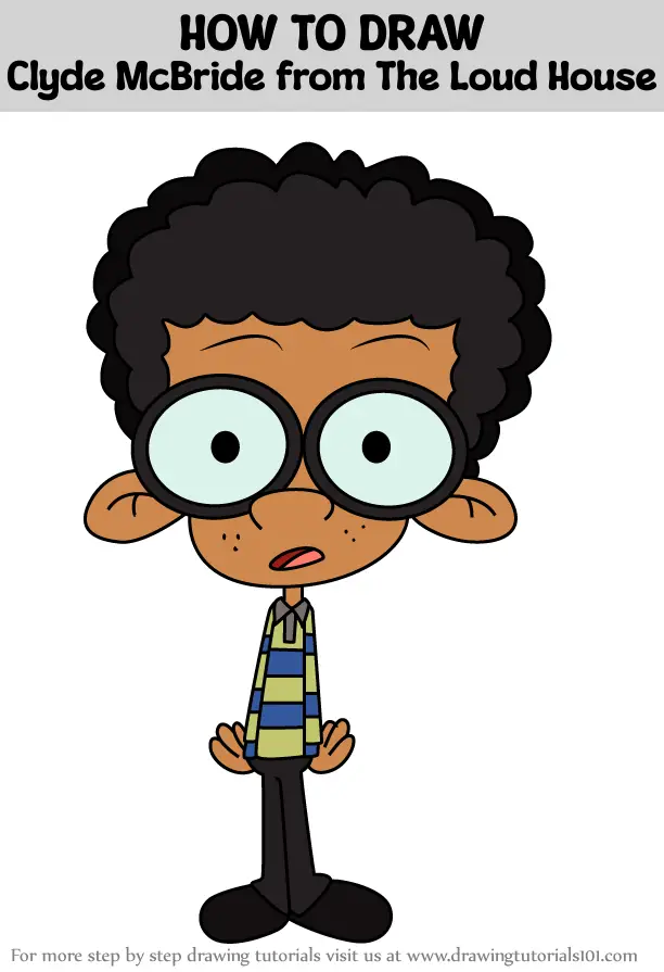 How to Draw Clyde McBride from The Loud House (The Loud House) Step by ...